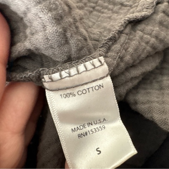 It Is Well Organic Gauze Short Sleeve Top Size Small Lagenlook Made In USA - Picture 7 of 11